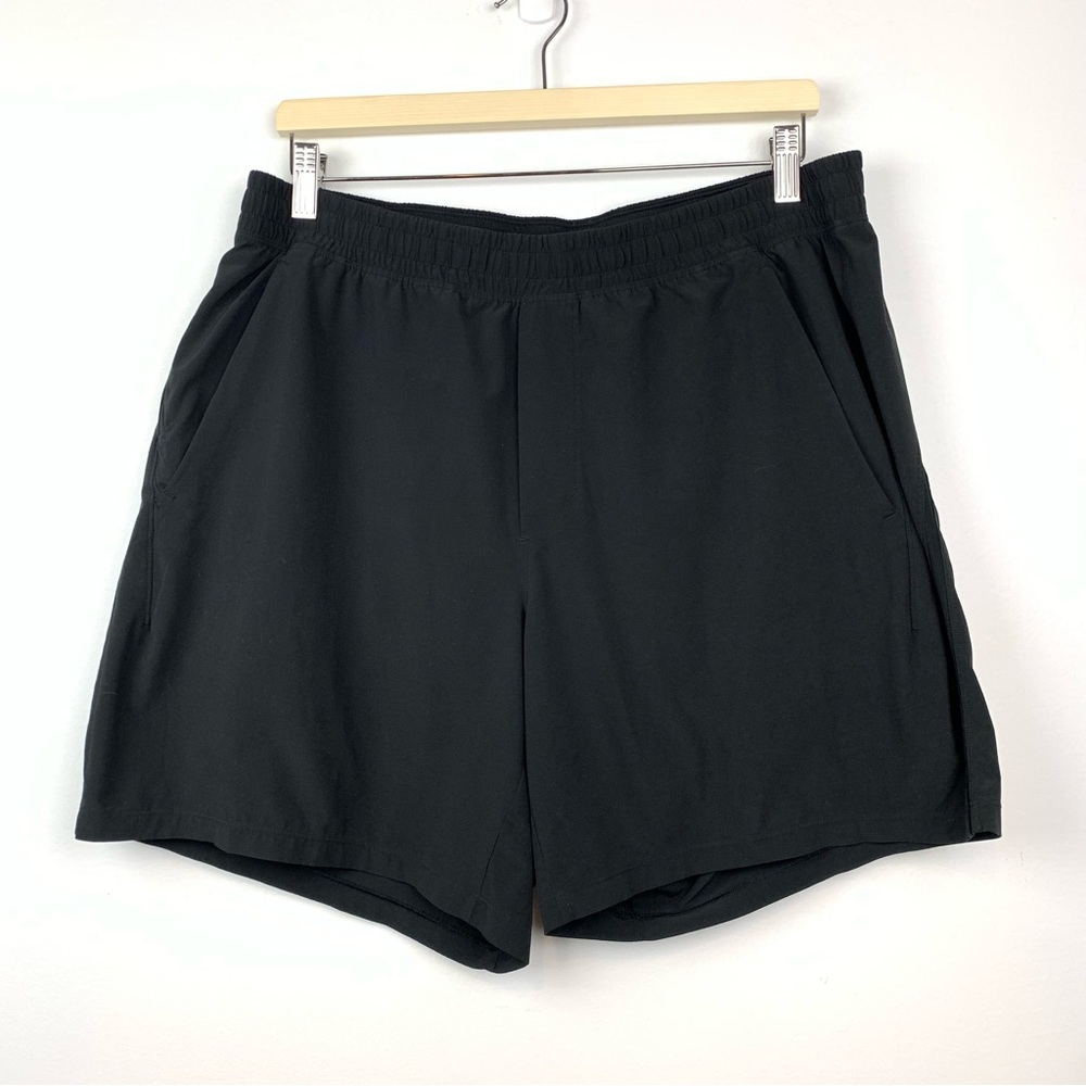 Lululemon Pace Breaker 7" Lined Shorts Mens XL Black LM7B24S Active Running